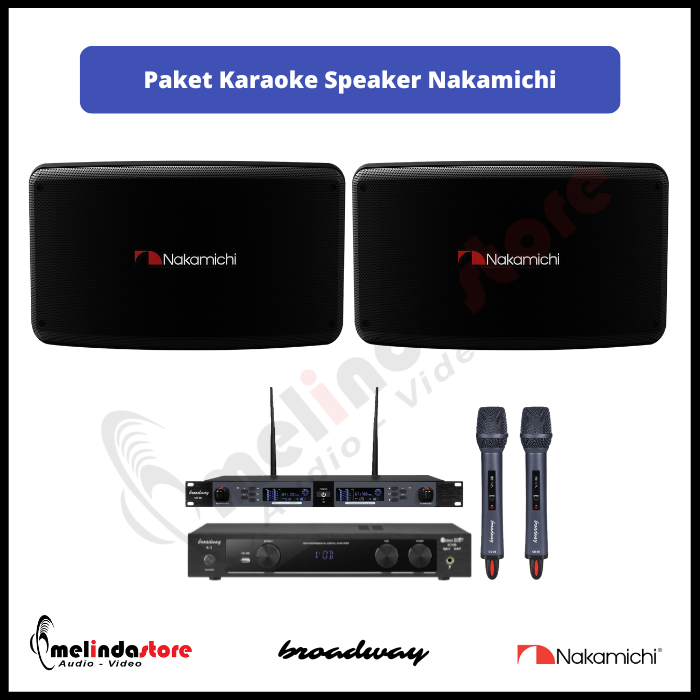 Paket Karaoke Speaker Nakamichi F1 - Murah